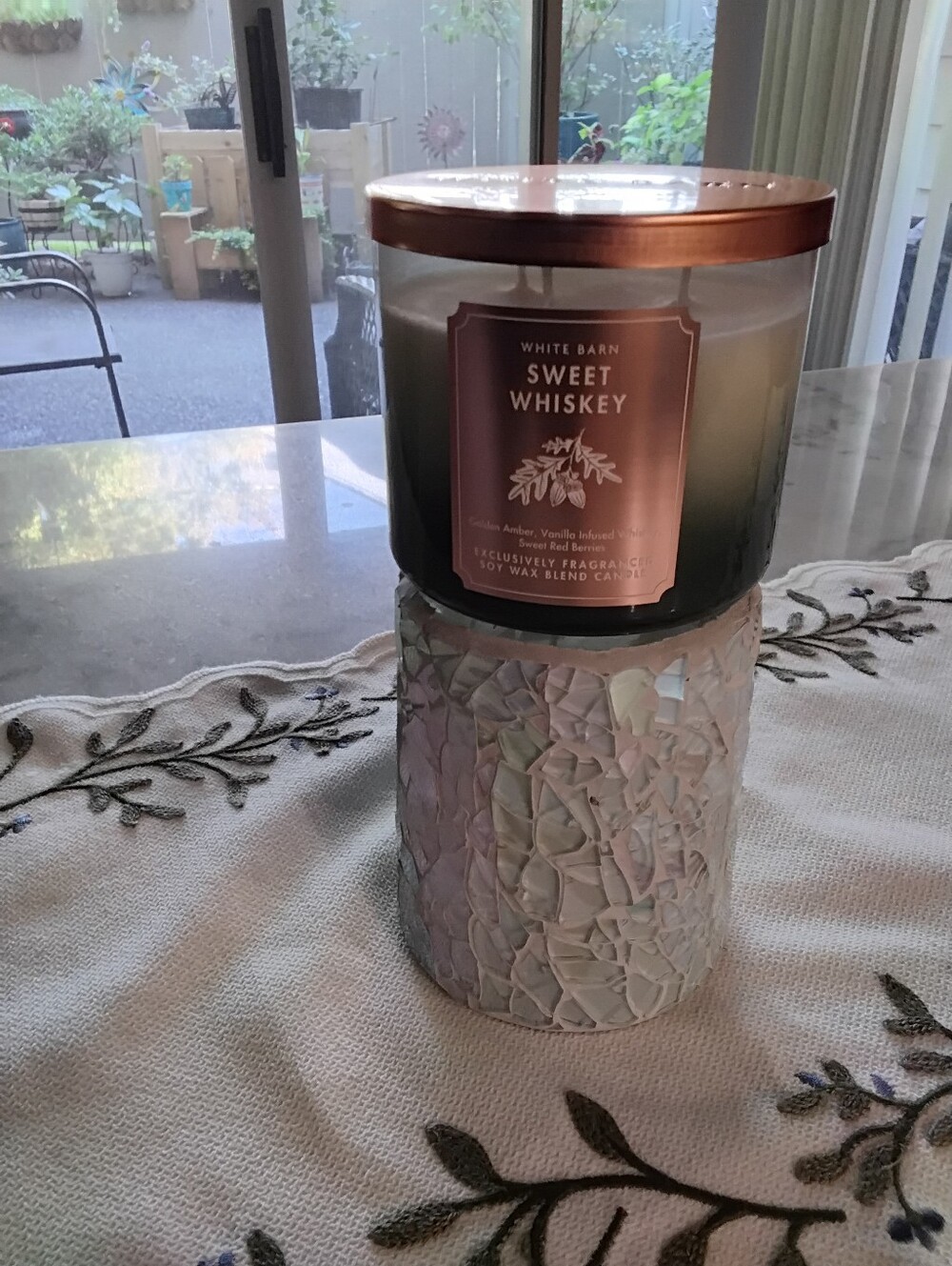 White Barn "Sweet Whiskey" 3 Wick Candle. NWT